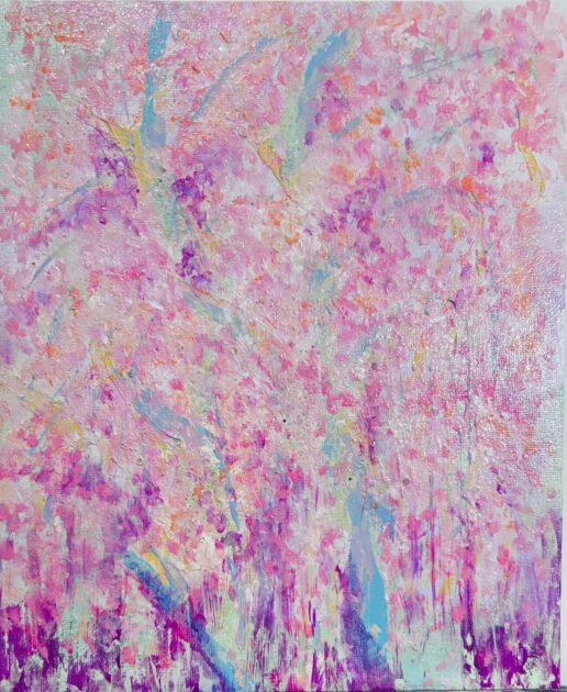 絵画☆原画（1点限り）「水平線のない世界」（アクリル水彩画